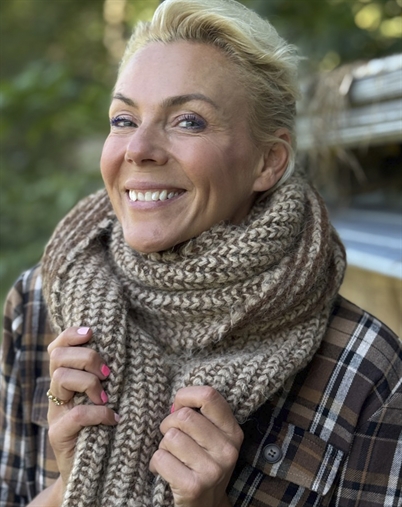 Lene Beier x Lind - LBKrammer Halstørklæde - Sand